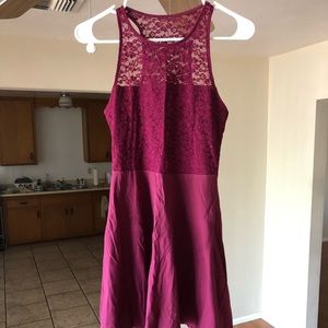 Hollister Maroon Razorback Dress